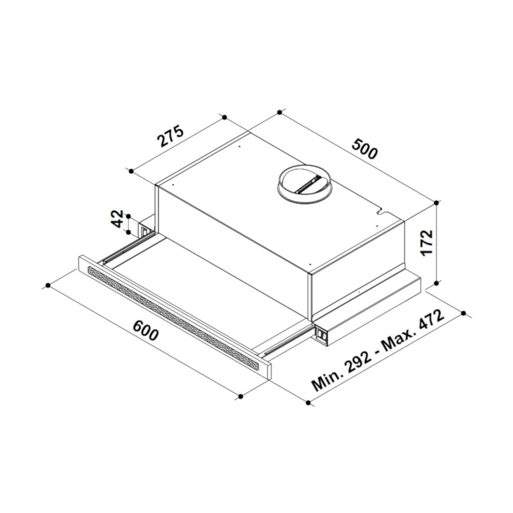 Встраиваемая вытяжка Simfer 6001 w